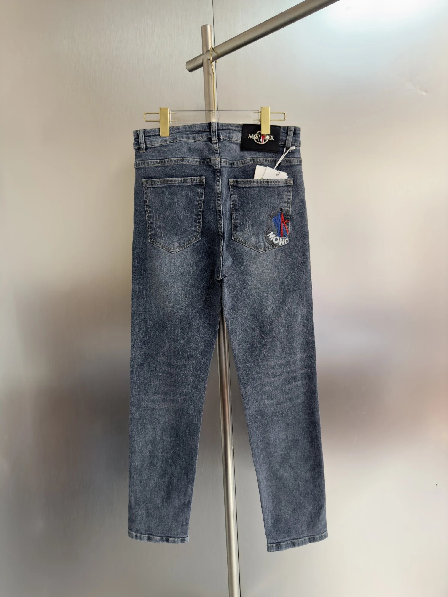 Moncler Jeans Straight-leg logo-patch — 12