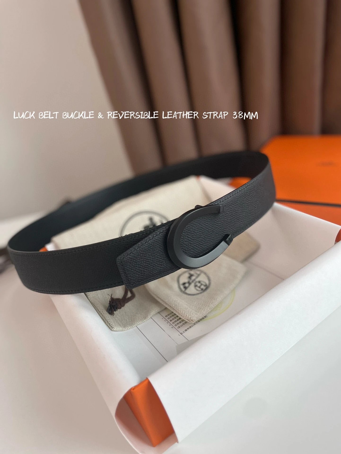 Hermès Belts Reversible Leather Strap with H Buckle, 38 mm image 10