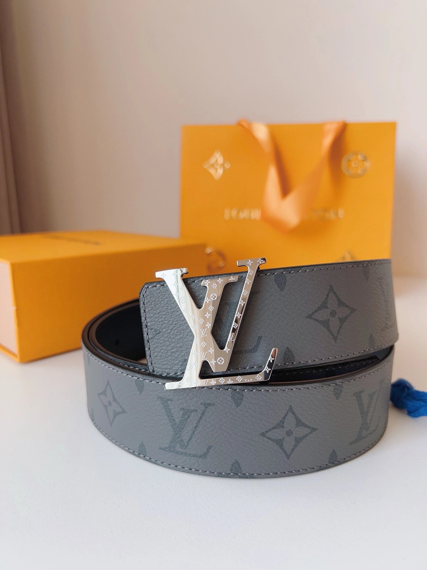 Louis Vuitton Belts LV buckle monogram belt image 3