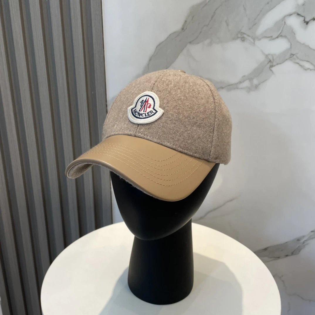 Moncler Hats Logo-patch baseball cap with contrast curved brim — 17