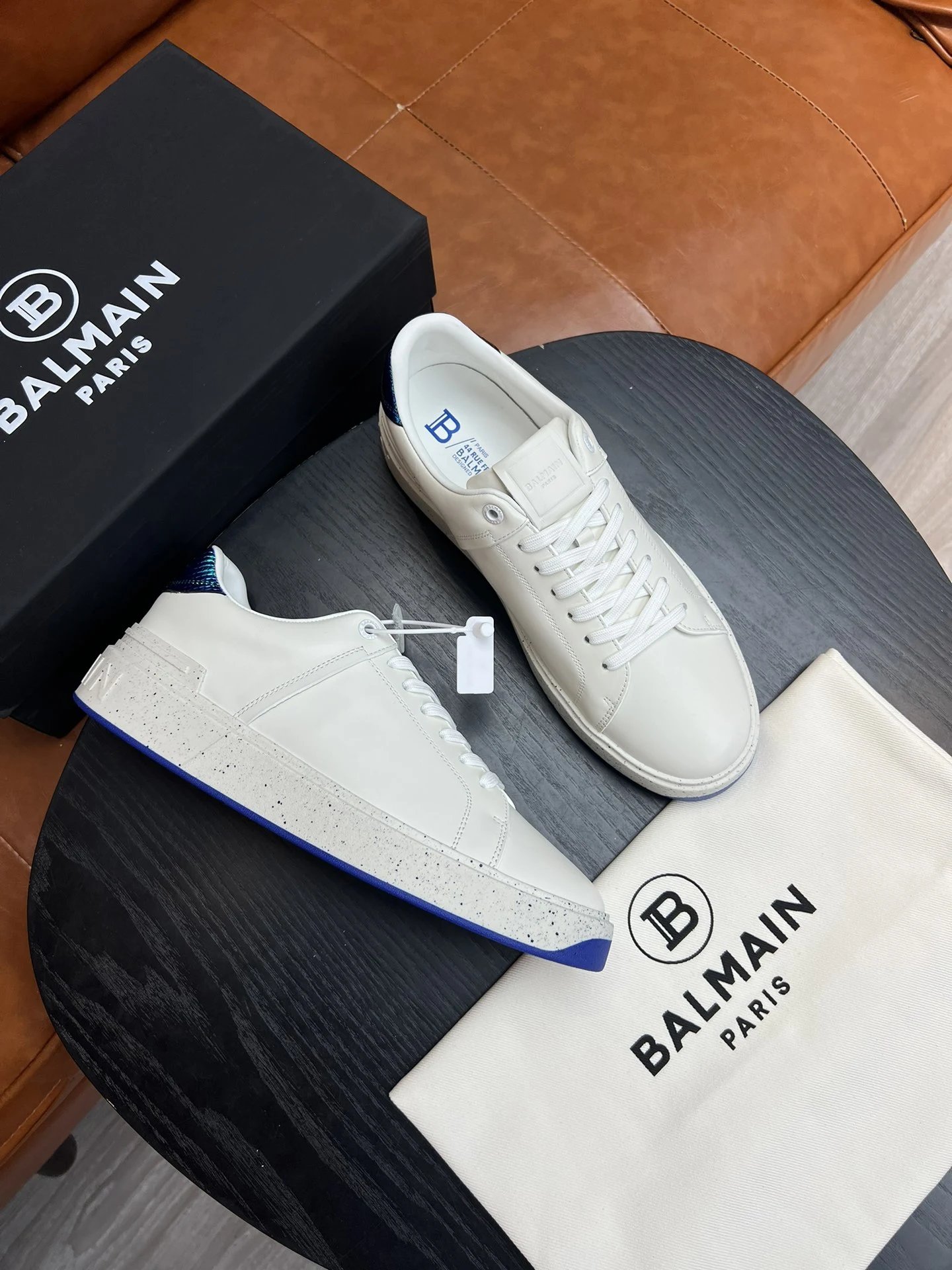 Balmain Sneakers Low-Top Lace-Up Logo — 21