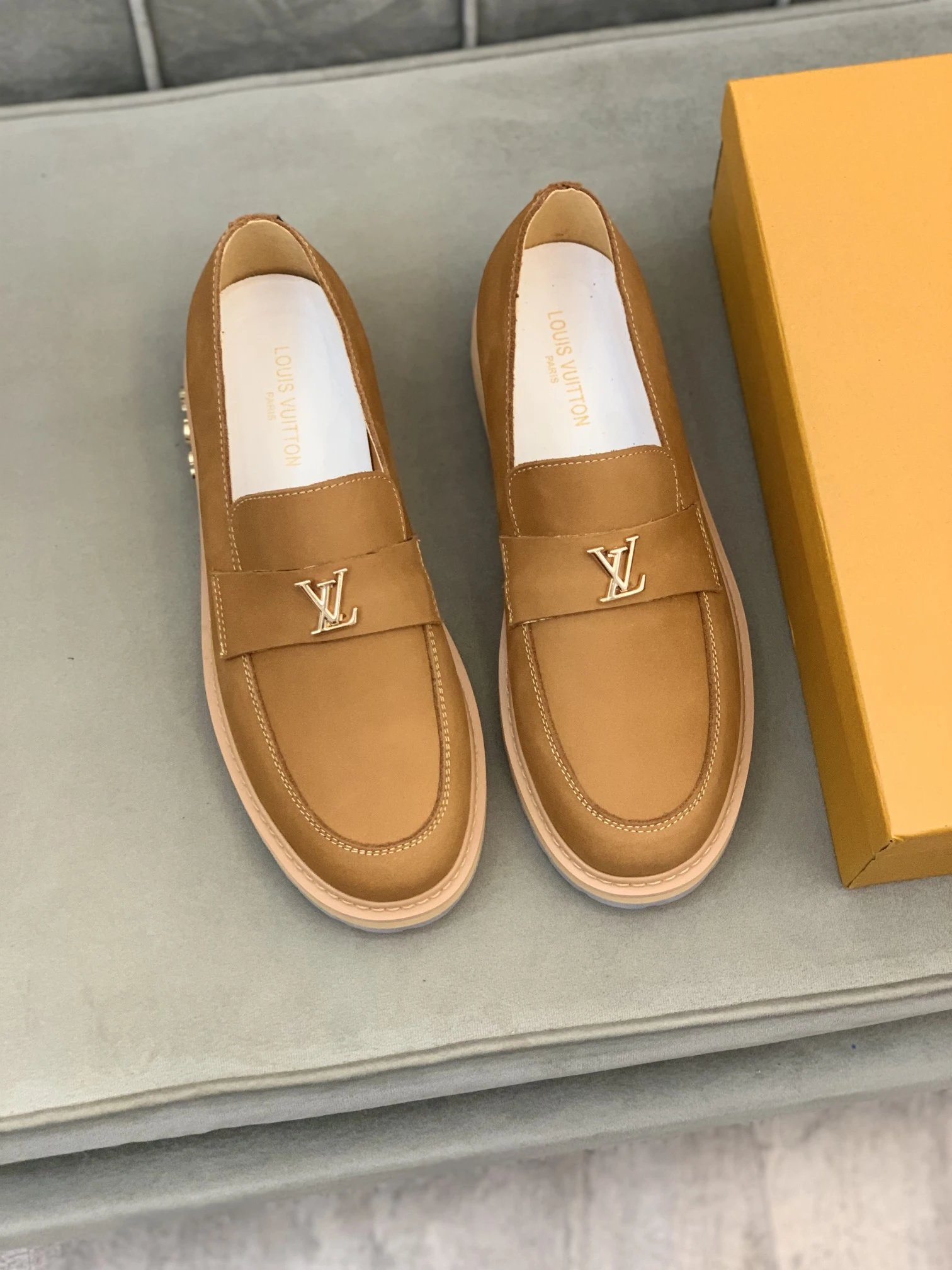 Louis Vuitton Leather Shoes Monogram loafers — 05