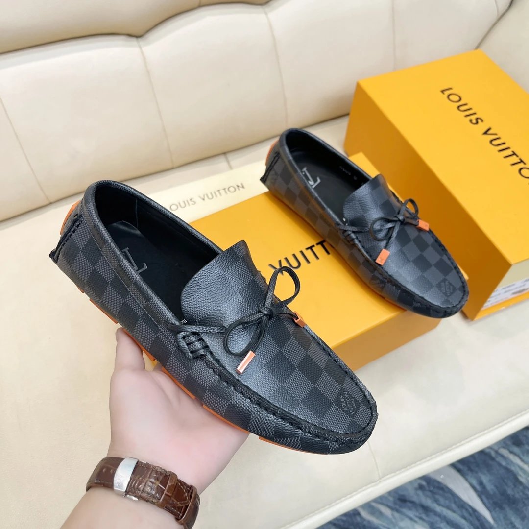 Louis Vuitton Leather Shoes Monogram loafers — 27