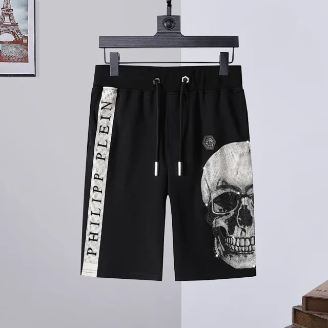 Philipp Plein Graphic Drawstring Shorts product detail image 11