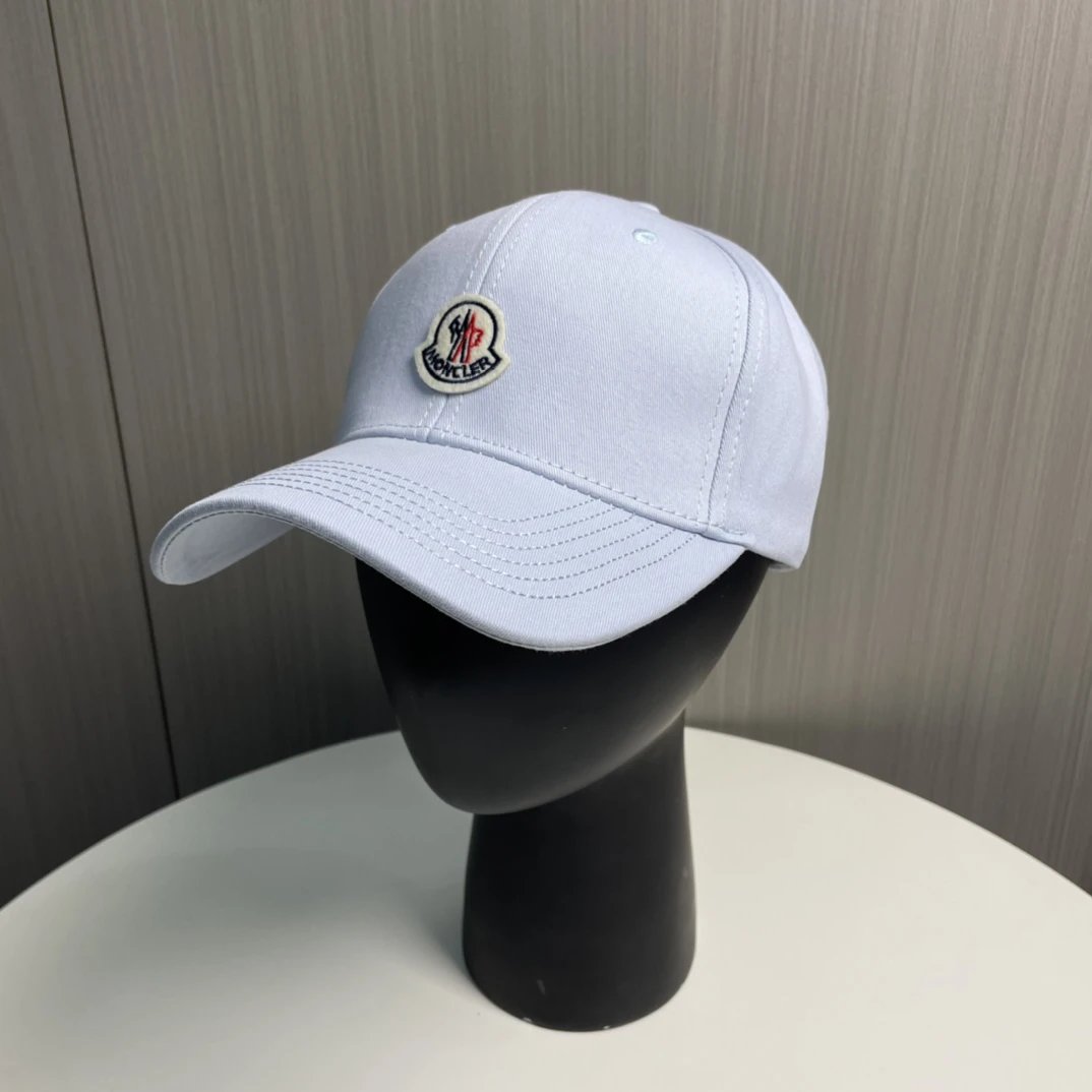 Moncler Hats Logo-patch baseball cap with contrast curved brim — 19