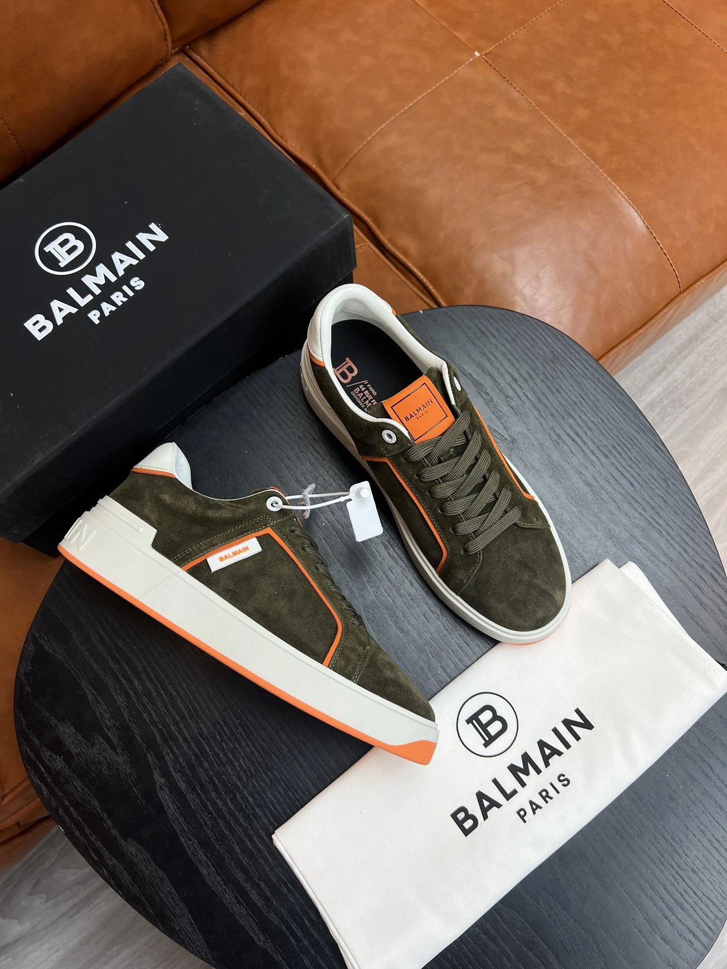 Balmain Sneakers Low-Top Lace-Up Logo — 18