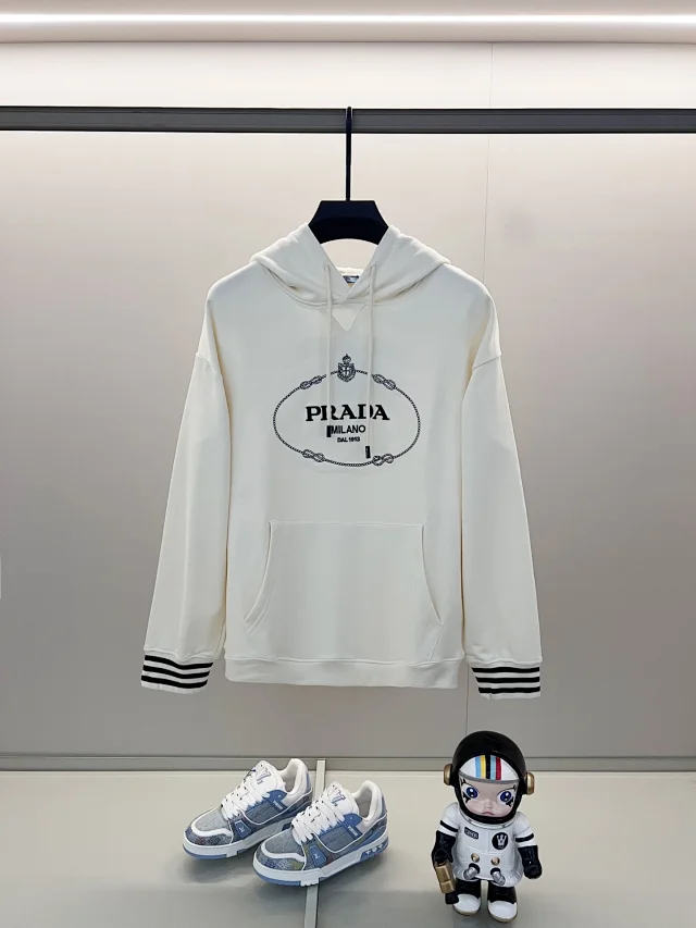 Prada Hoodies & Sweatshirts Triangle Logo and product detail image 1