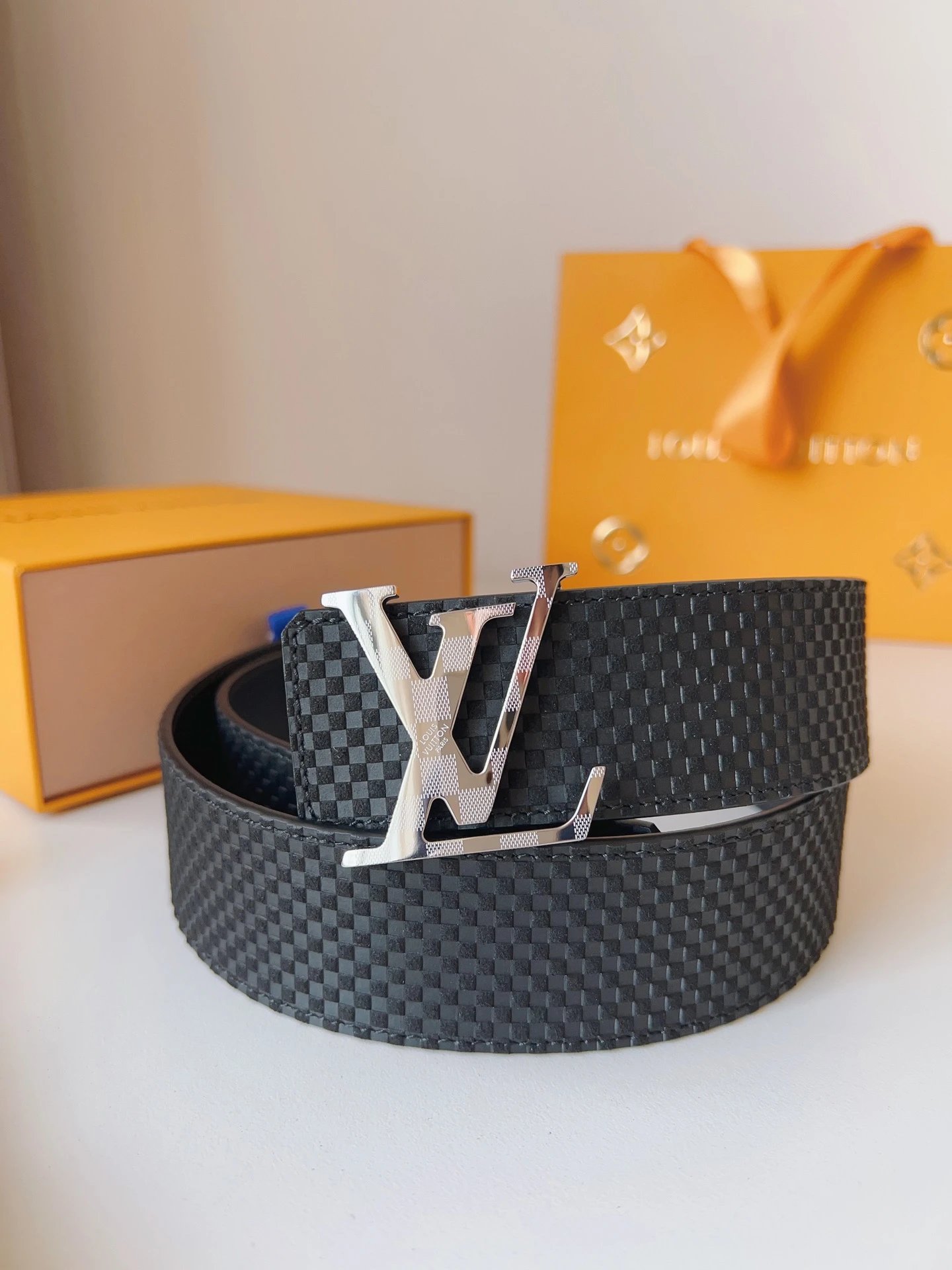 Louis Vuitton Belts LV buckle monogram belt image 9