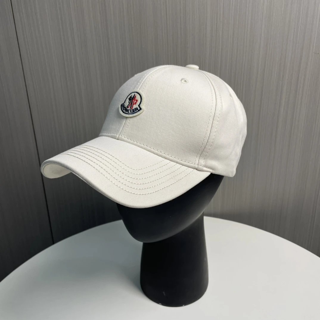Moncler Hats Logo-patch baseball cap with contrast curved brim — 18