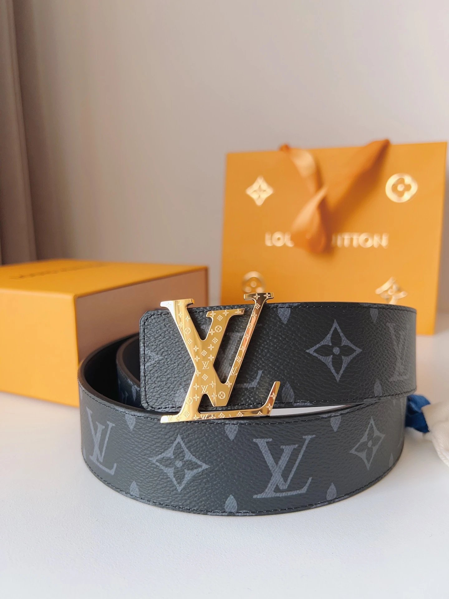 Louis Vuitton Belts LV buckle monogram belt image 6