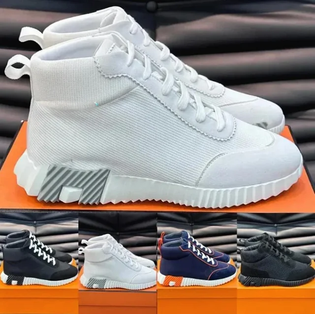 Unbranded Sneakers High-Top Lace-Up with Ribbed Sole product detail image 4