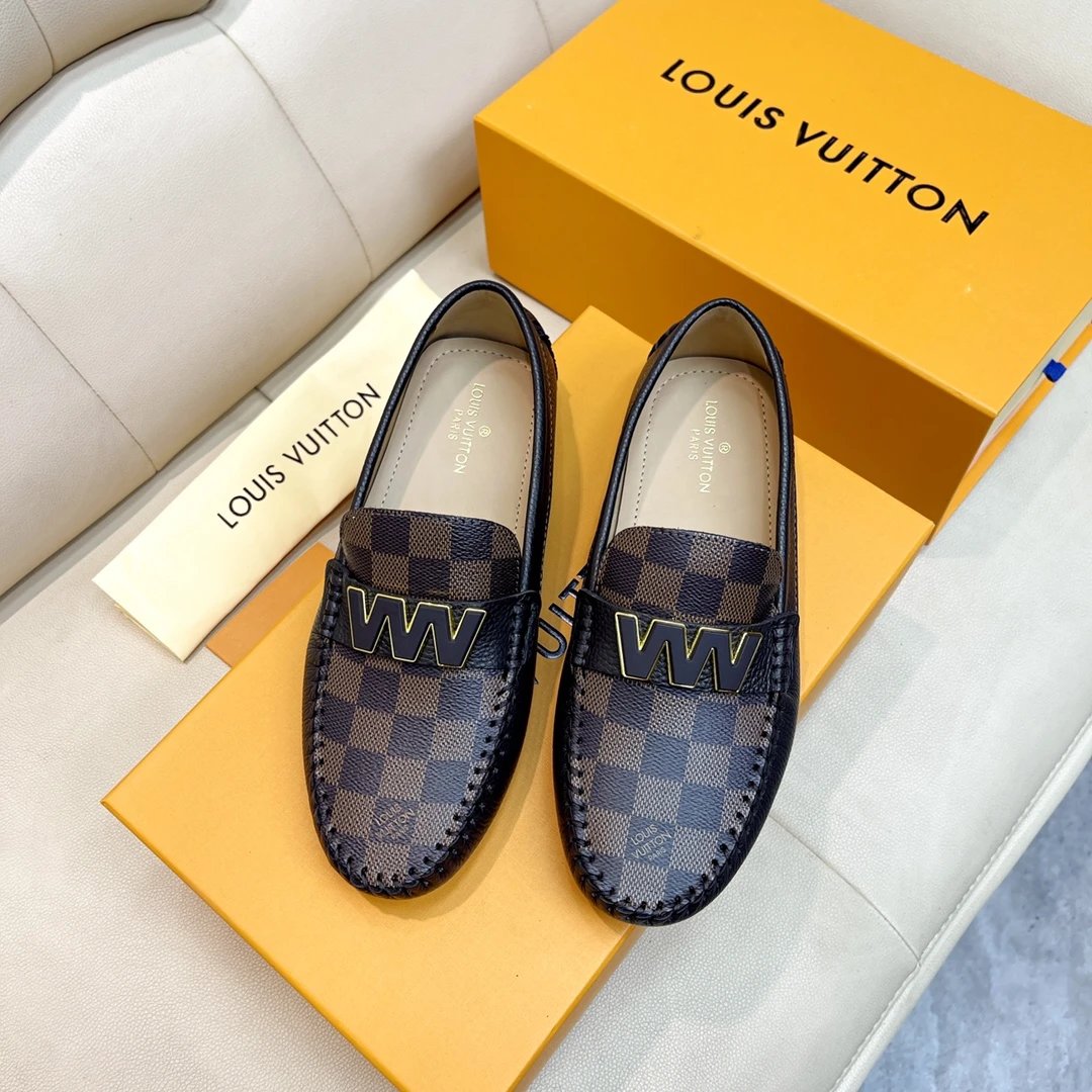 Louis Vuitton Leather Shoes Monogram loafers — 18
