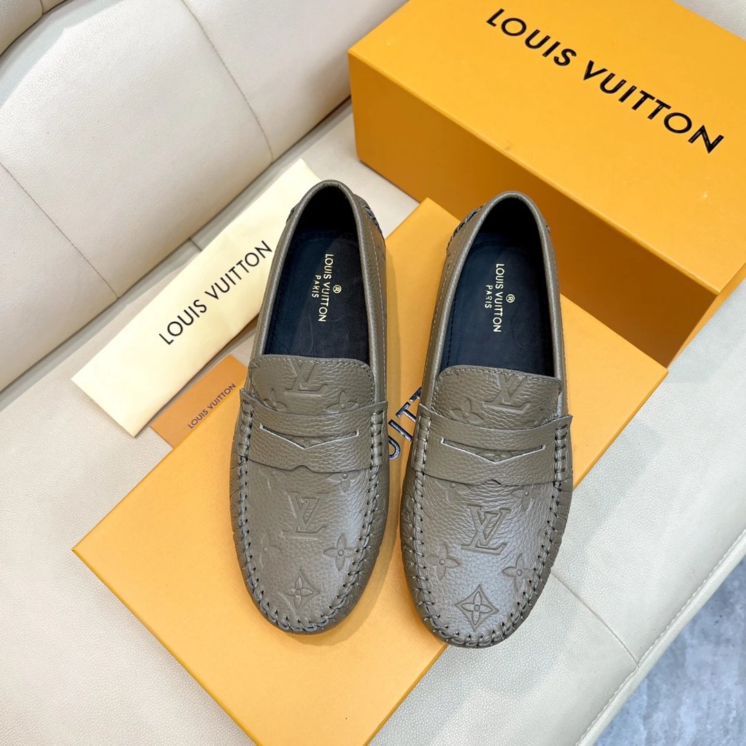 Louis Vuitton Leather Shoes Monogram loafers — 12