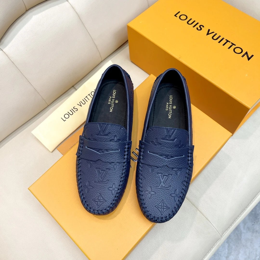 Louis Vuitton Leather Shoes Monogram loafers — 10