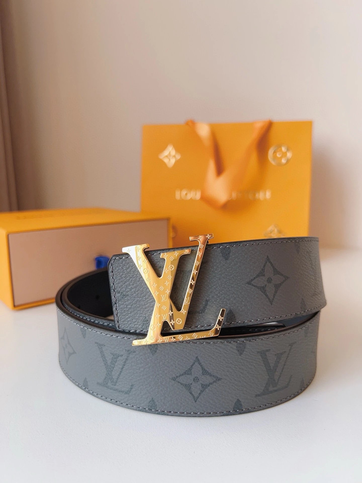 Louis Vuitton Belts LV buckle monogram belt image 4