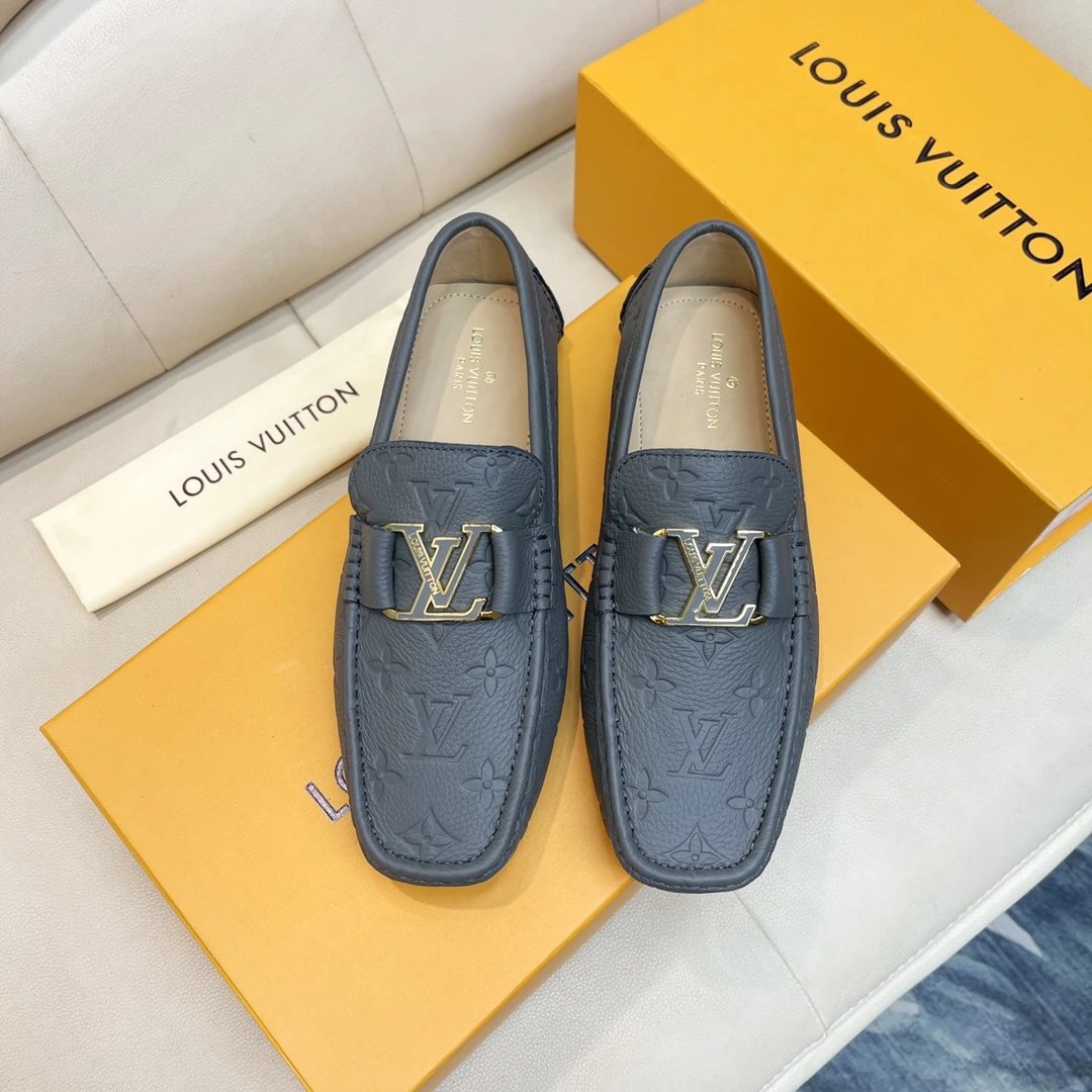 Louis Vuitton Leather Shoes Monogram loafers — 30