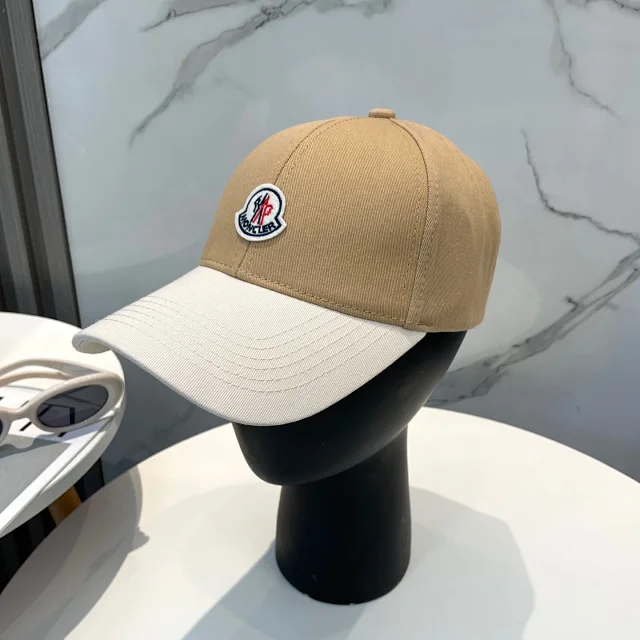 Moncler Hats Logo-patch baseball cap with contrast curved brim product detail image 2