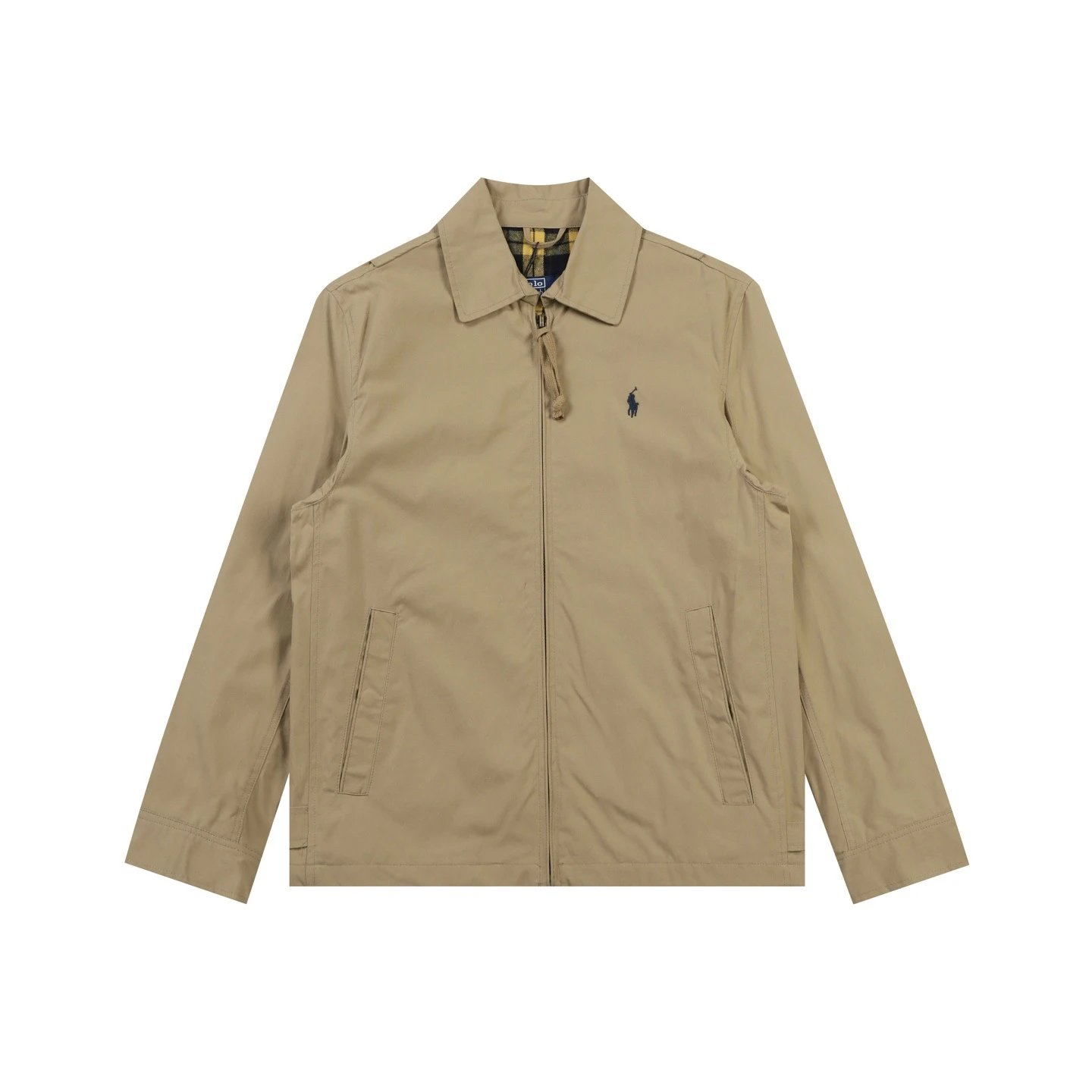 Polo Ralph Lauren Suede Bomber Jacket Beige Outerwear - 10