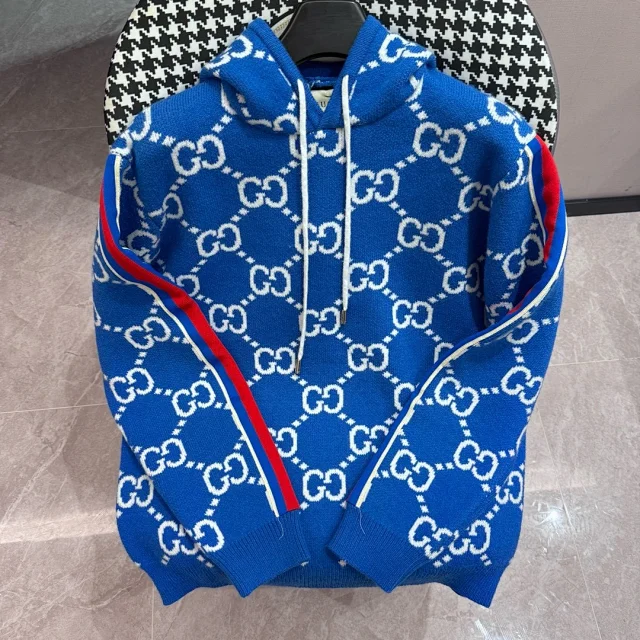 Gucci Hoodies & Sweatshirts Logo-print pullover hoodie product detail image 11