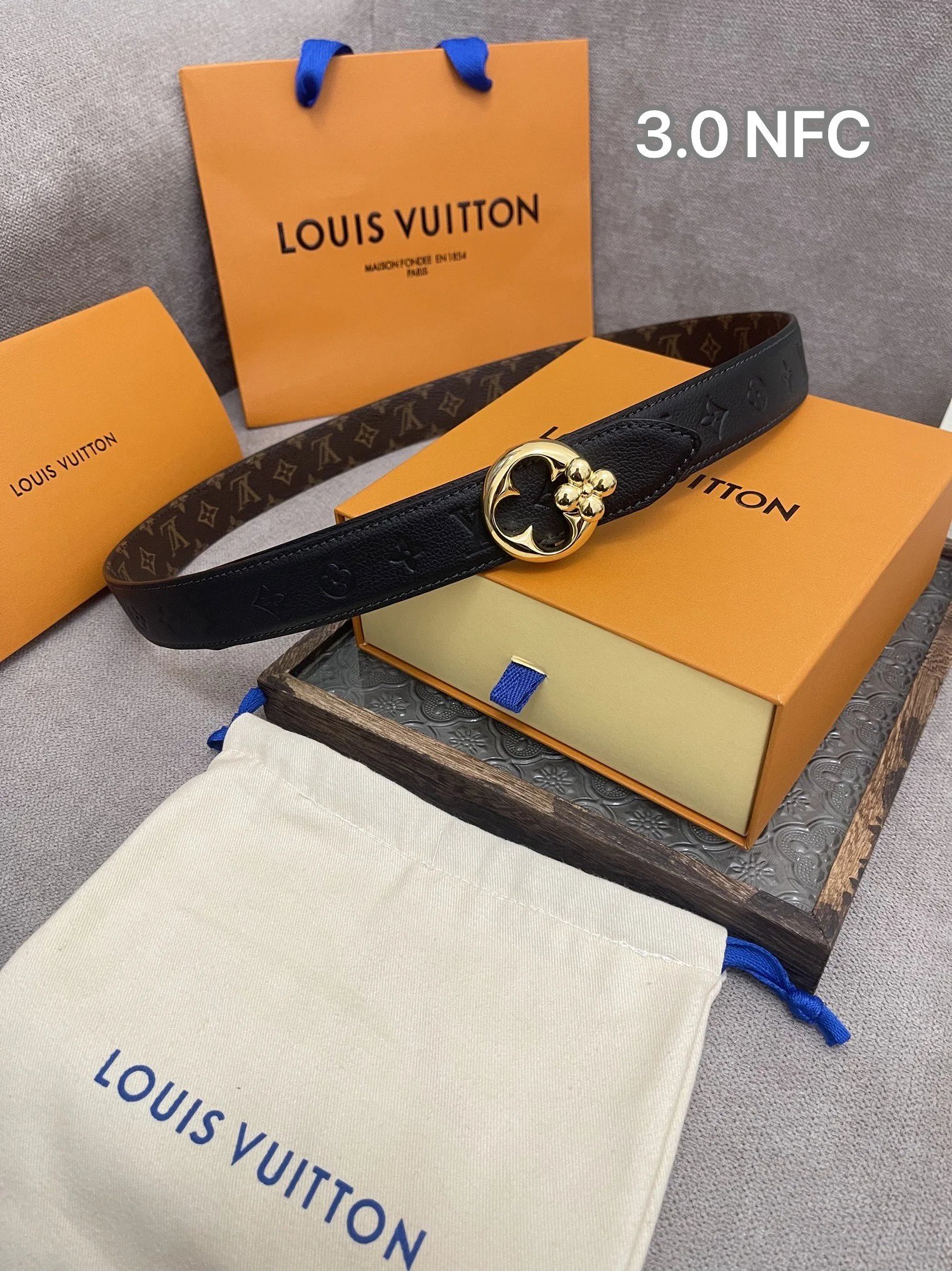 Louis Vuitton Belts LV buckle monogram belt — 04