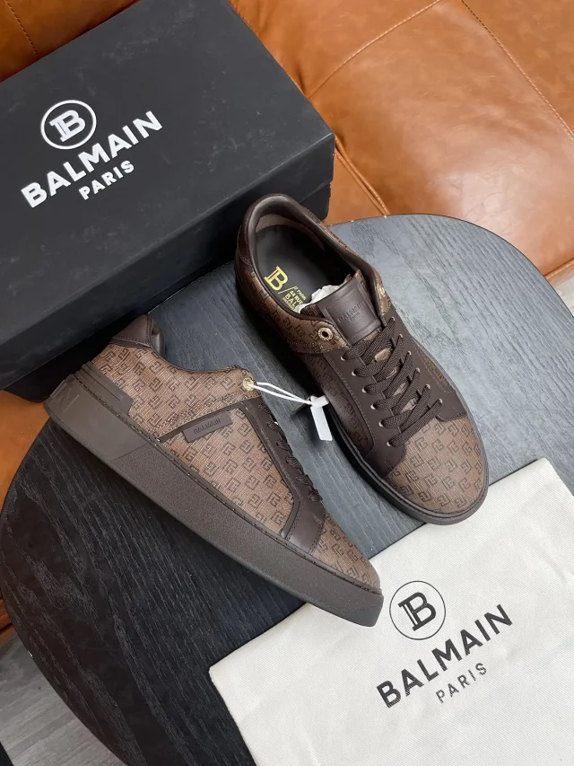 Balmain Sneakers Low-Top Lace-Up Logo product detail image 2