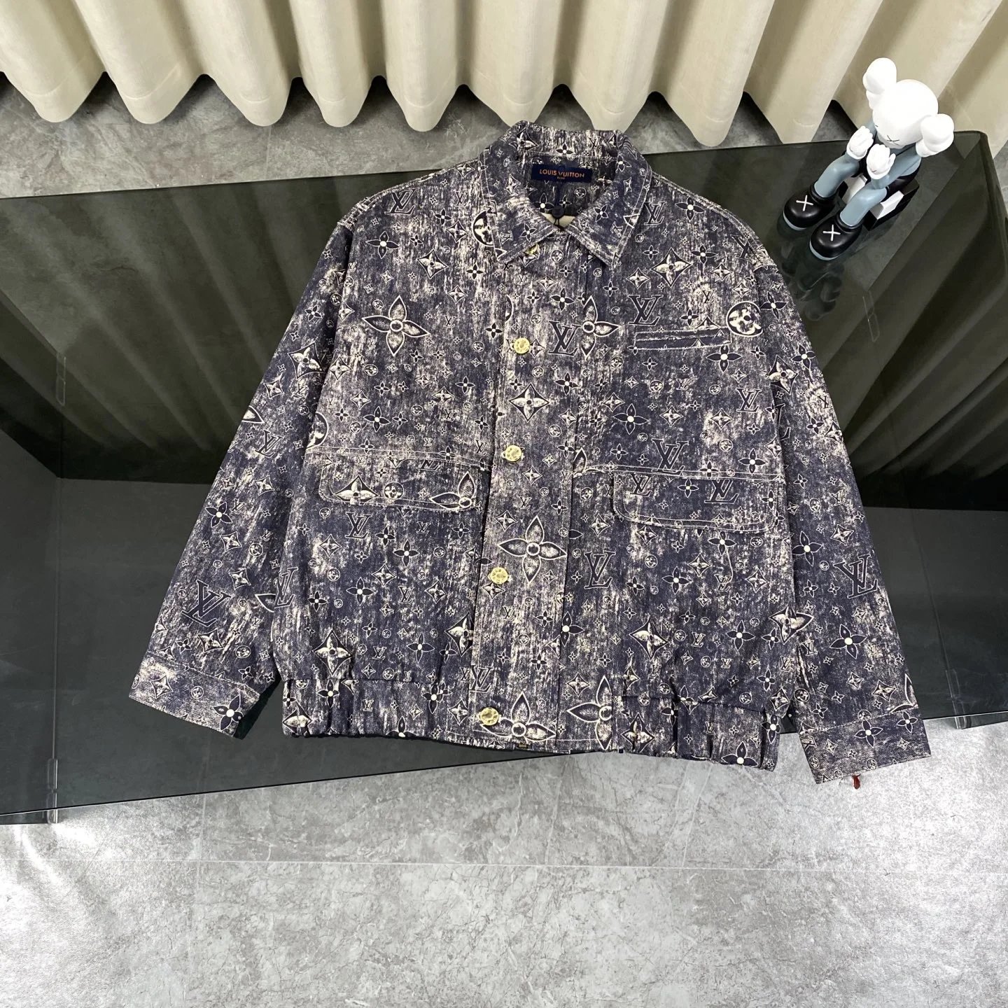 Louis Vuitton Matching Sets Checkerboard Denim Jacket and Jeans Set — 33