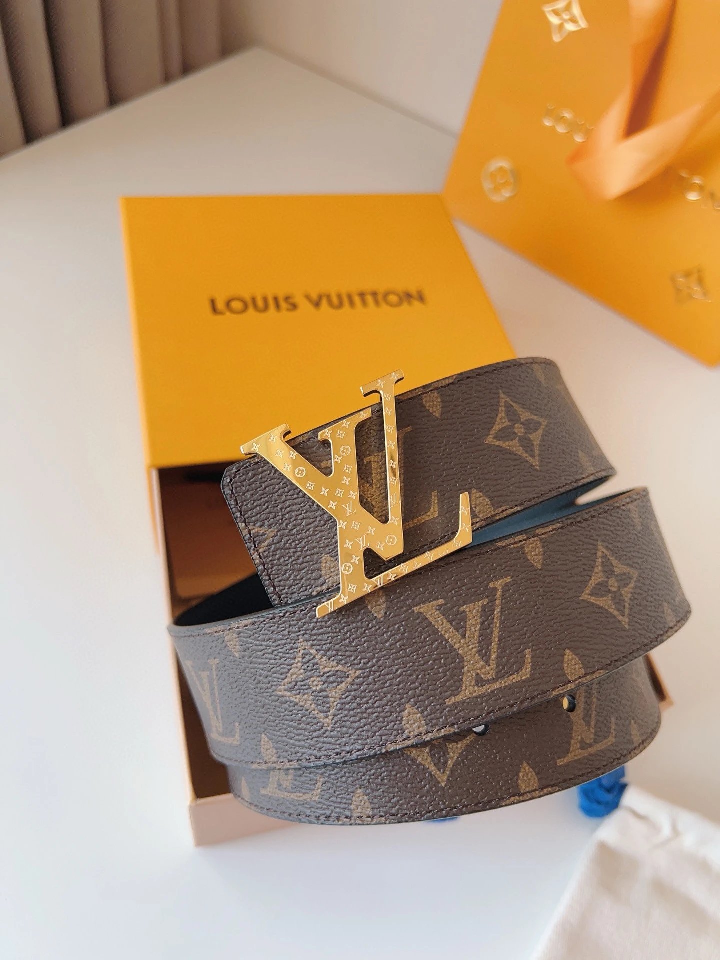 Louis Vuitton Belts LV buckle monogram belt image 2