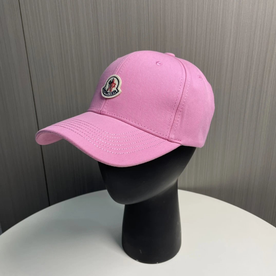 Moncler Hats Logo-patch baseball cap with contrast curved brim — 22