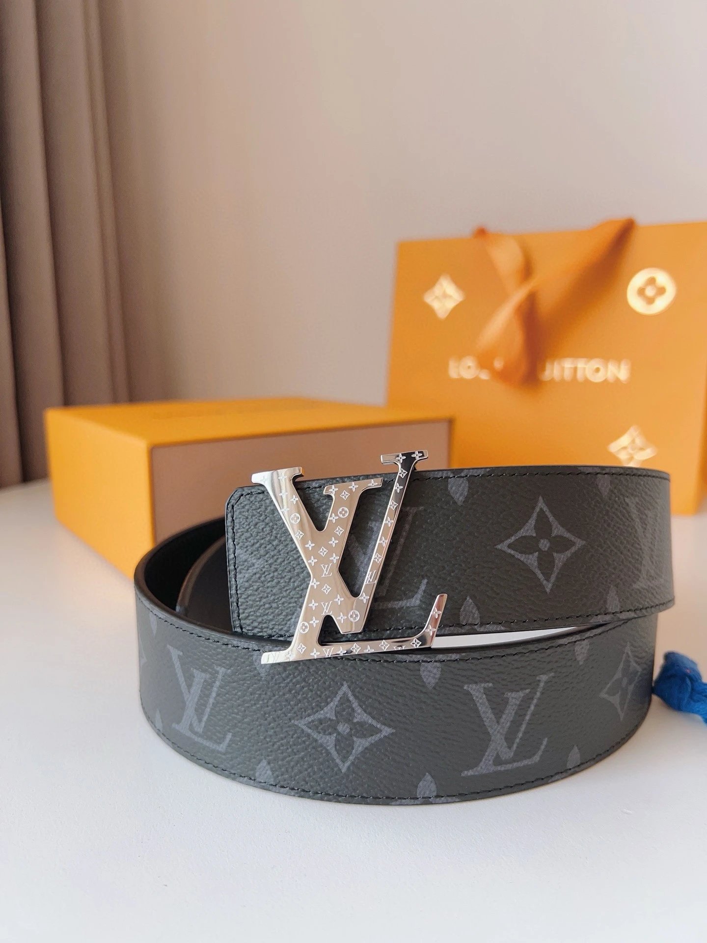 Louis Vuitton Belts LV buckle monogram belt image 5
