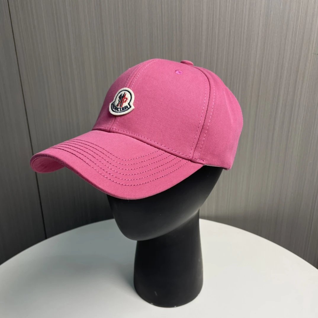 Moncler Hats Logo-patch baseball cap with contrast curved brim — 23