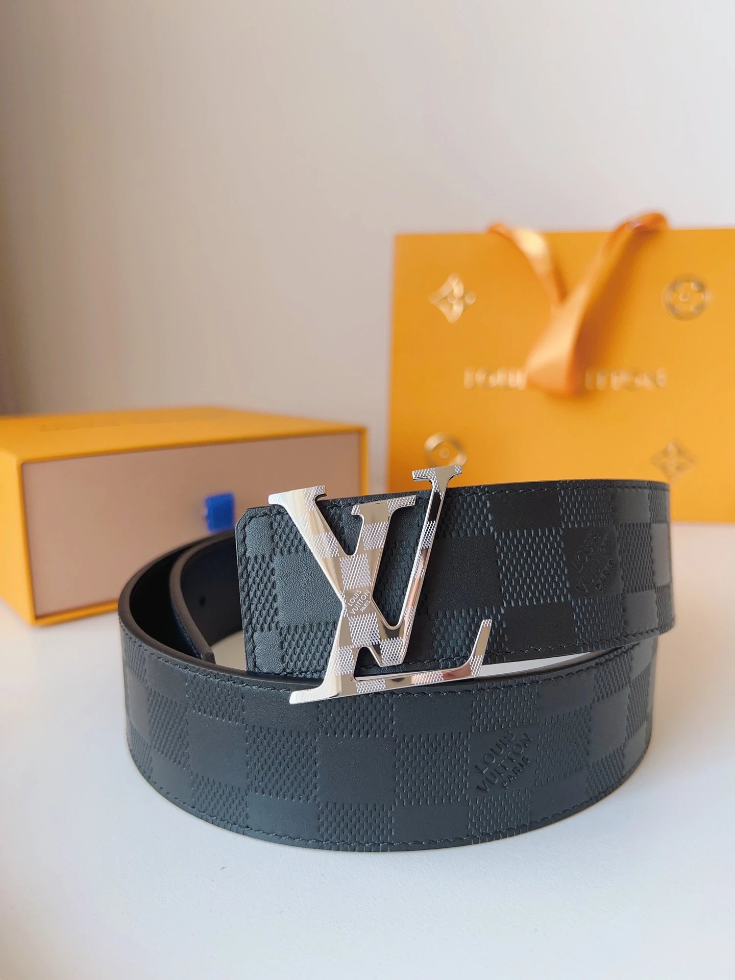 Louis Vuitton Belts LV buckle monogram belt image 8