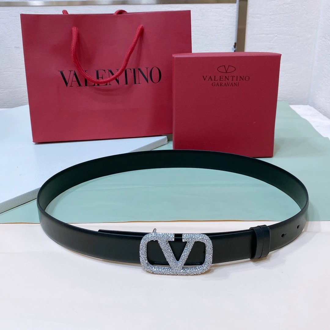 Valentino Garavani Belts VLogo Signature rhinestone buckle image 4
