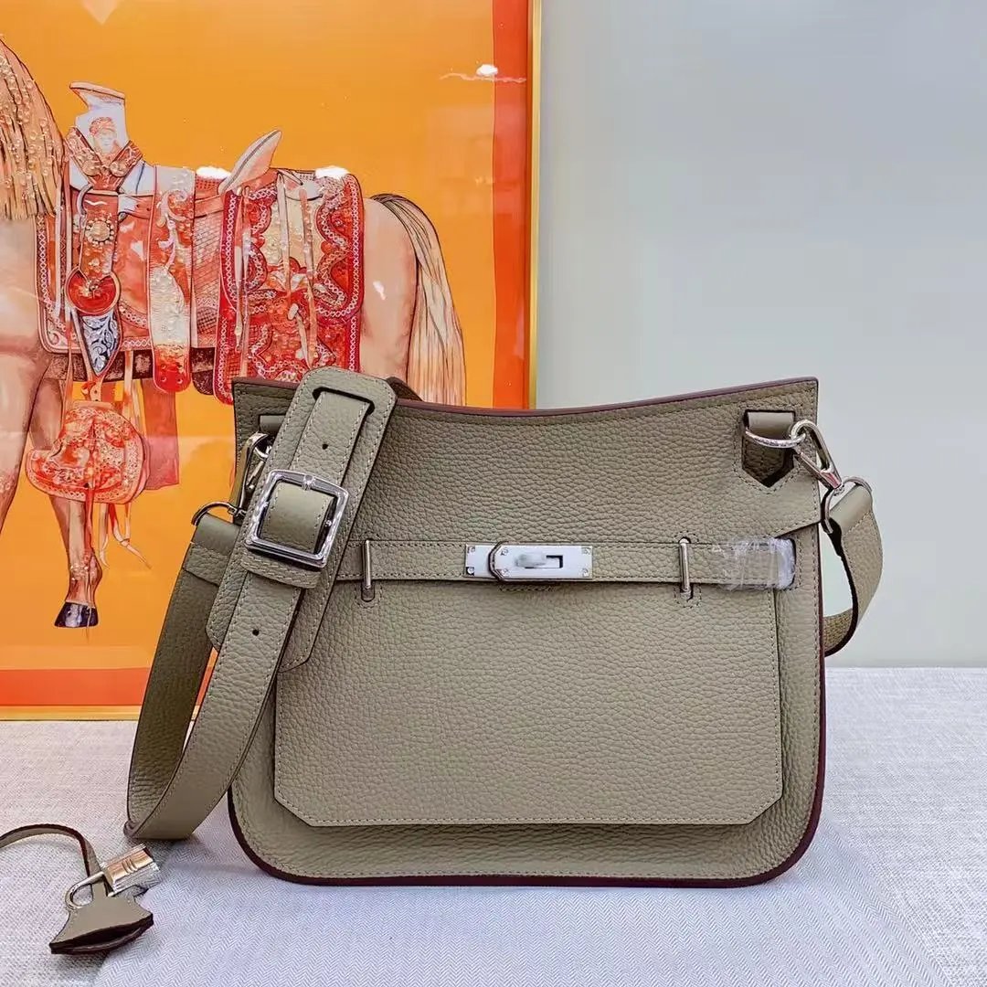 Unbranded Crossbody Bags Front-flap bag with turn-lock closure and wide adjustable strap image 4