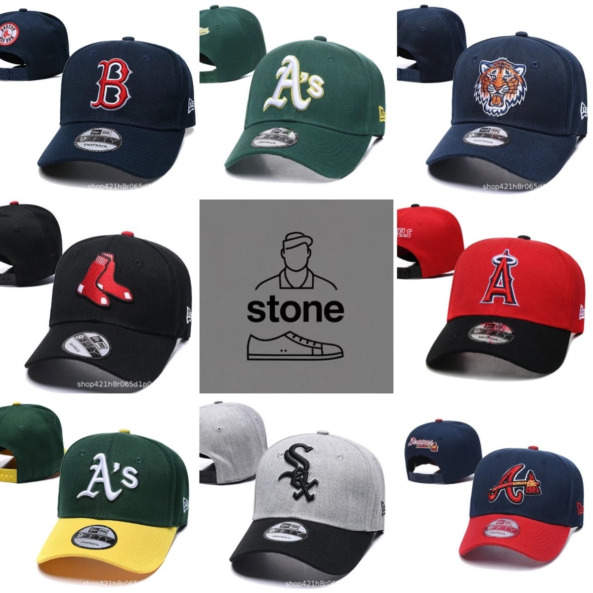 New Era Hats 9FORTY Snapback Baseball Cap image 1