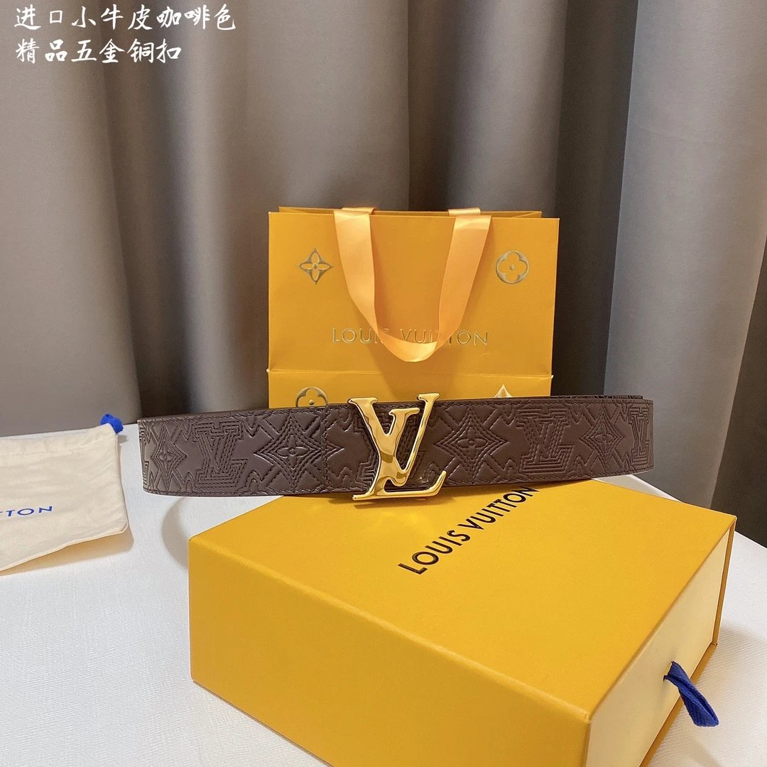 Louis Vuitton Belts LV buckle monogram belt — 16
