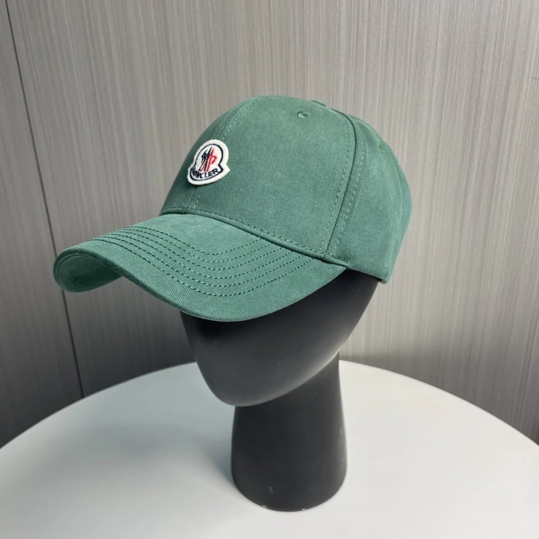 Moncler Hats Logo-patch baseball cap with contrast curved brim — 21