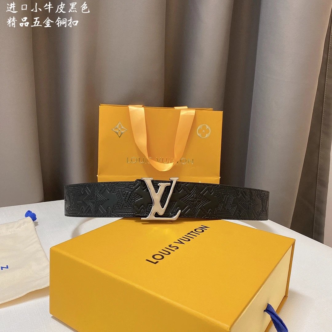 Louis Vuitton Belts LV buckle monogram belt — 14