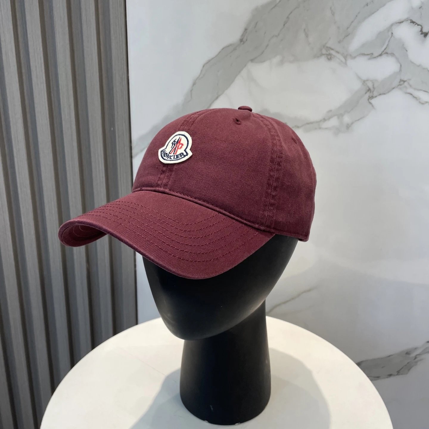 Moncler Hats Logo-patch baseball cap with contrast curved brim — 13