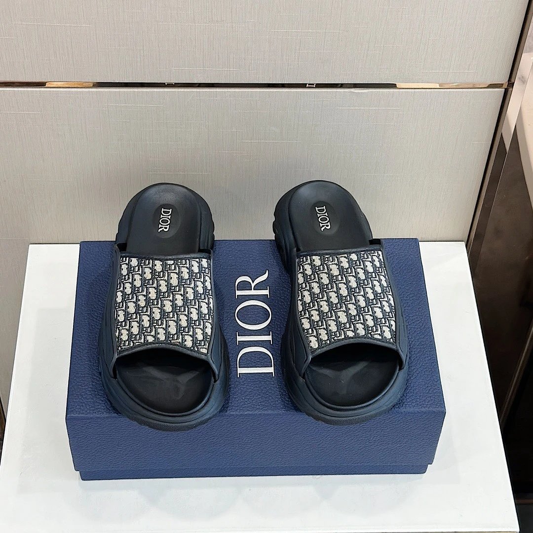 Dior Dior Oblique Slide Sandals Black Slippers product detail 14 in Litbuy spreadsheet finds