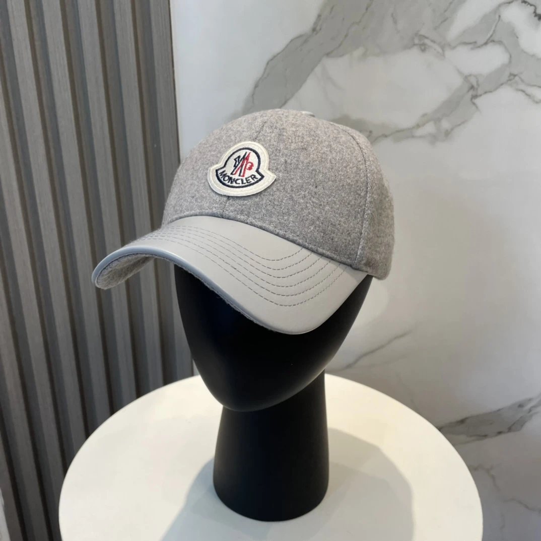 Moncler Hats Logo-patch baseball cap with contrast curved brim image 9