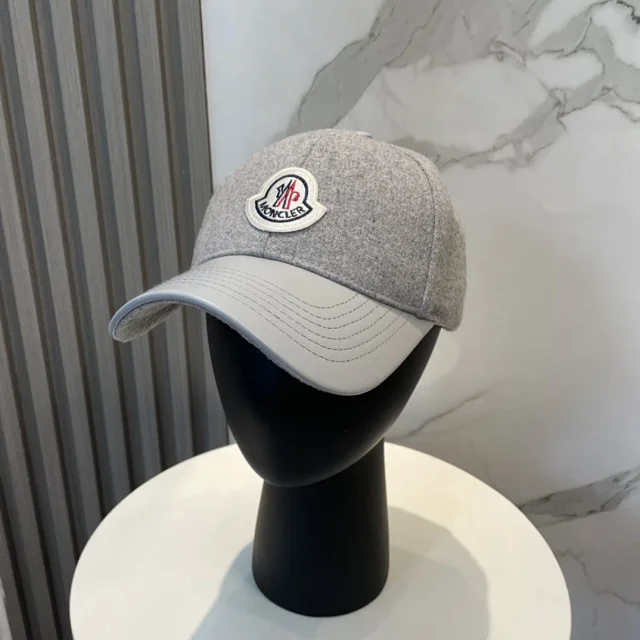 Moncler Hats Logo-patch baseball cap with contrast curved brim product detail image 8