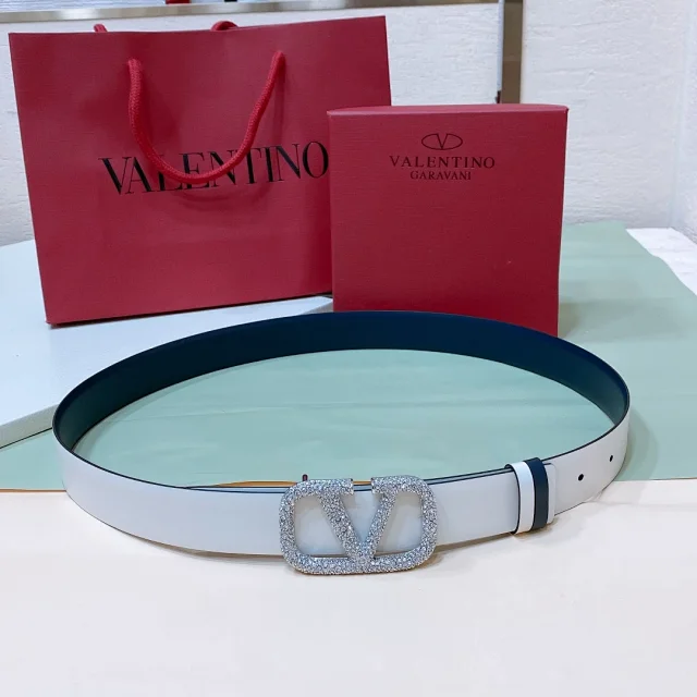 Valentino Garavani Belts VLogo Signature rhinestone buckle product detail image 1