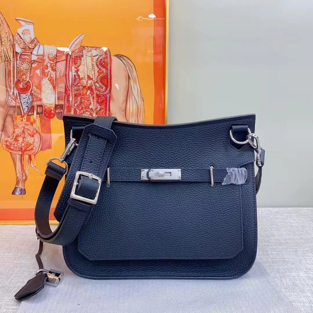 Unbranded Crossbody Bags Front-flap bag with turn-lock closure and wide adjustable strap — 04