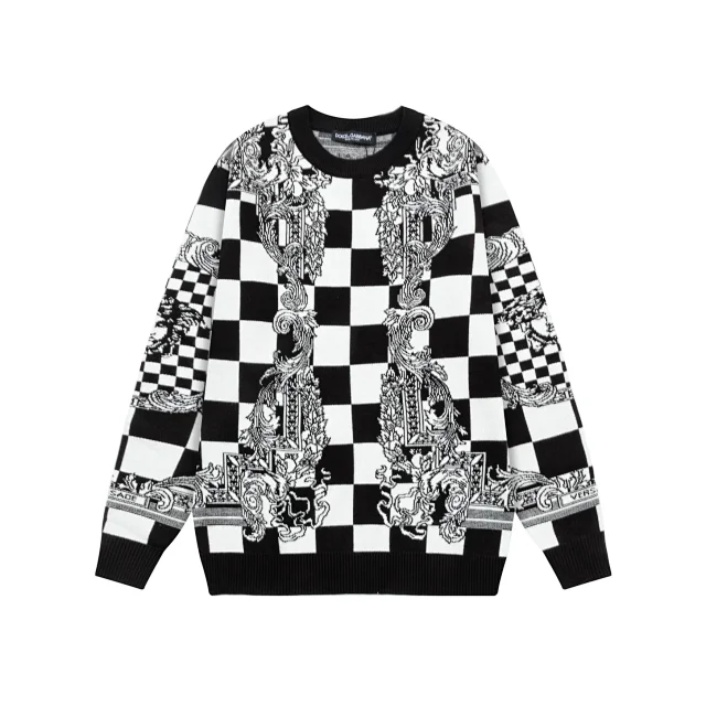 Versace Knitwear Crewneck Medusa-logo knit sweater product detail image 1
