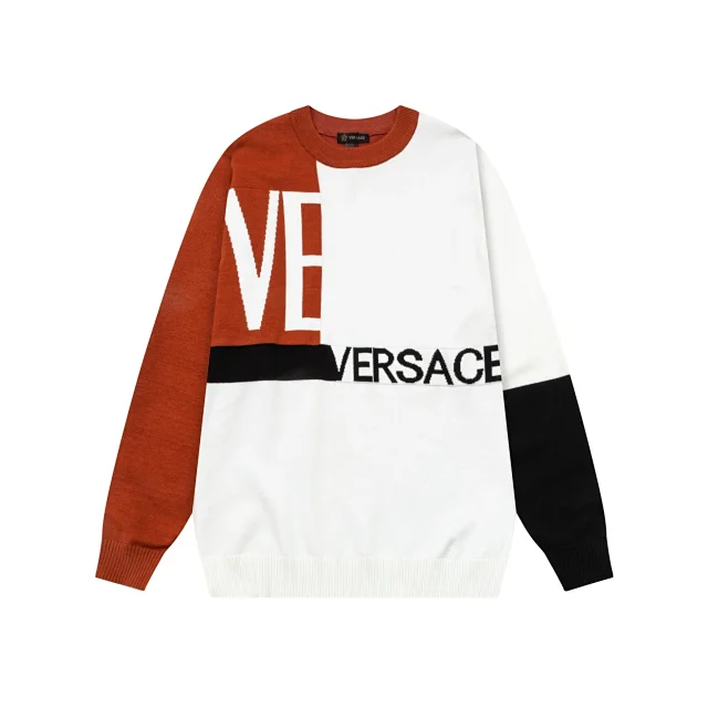 Versace Knitwear Crewneck Medusa-logo knit sweater product detail image 8