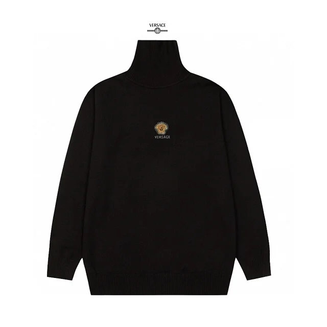 Versace Knitwear Crewneck Medusa-logo knit sweater product detail image 11