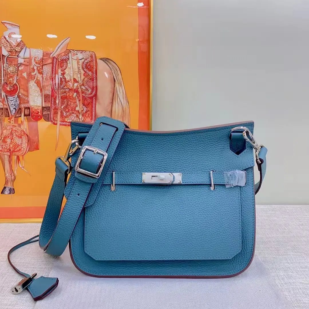 Unbranded Crossbody Bags Front-flap bag with turn-lock closure and wide adjustable strap image 2