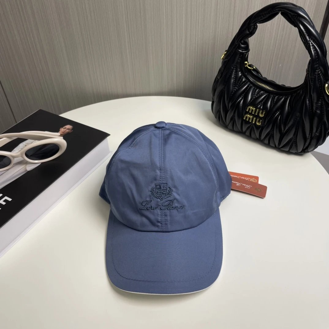 Loro Piana Hats Embroidered Crest Baseball Cap with Contrast Piping image 4