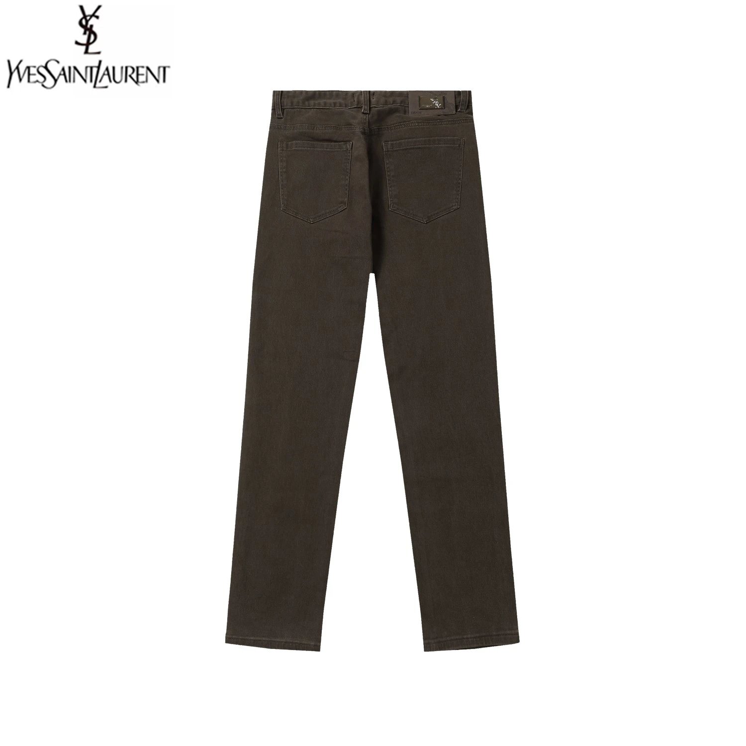 Saint Laurent Jeans High-rise denim with assorted washes and logo-pattern variants image 8