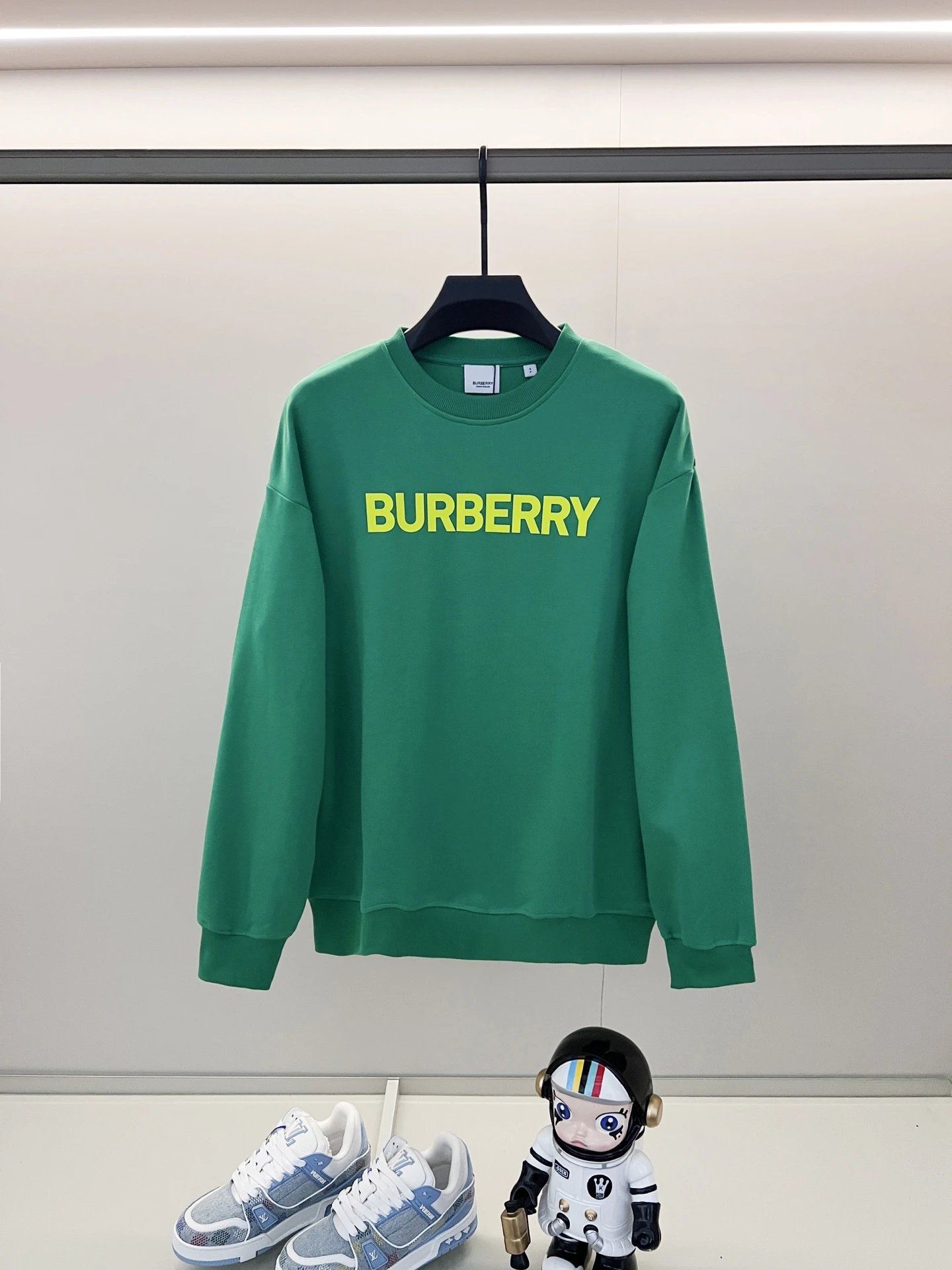 Burberry Hoodies & Sweatshirts Zip-Up Hoodie with Check-Lined Hood and Equestrian Knight Embroidery — 18